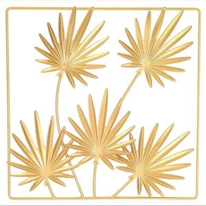 Boho metal wall art floral